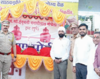 मार्केटयार्ड में संचेती ट्रस्ट की प्याऊ उद्घाटित